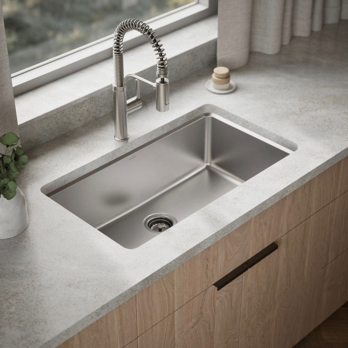 Brand New Kohler Provo 33" Dual Mount Single-bowl Workstation Kitchen Sink Kit