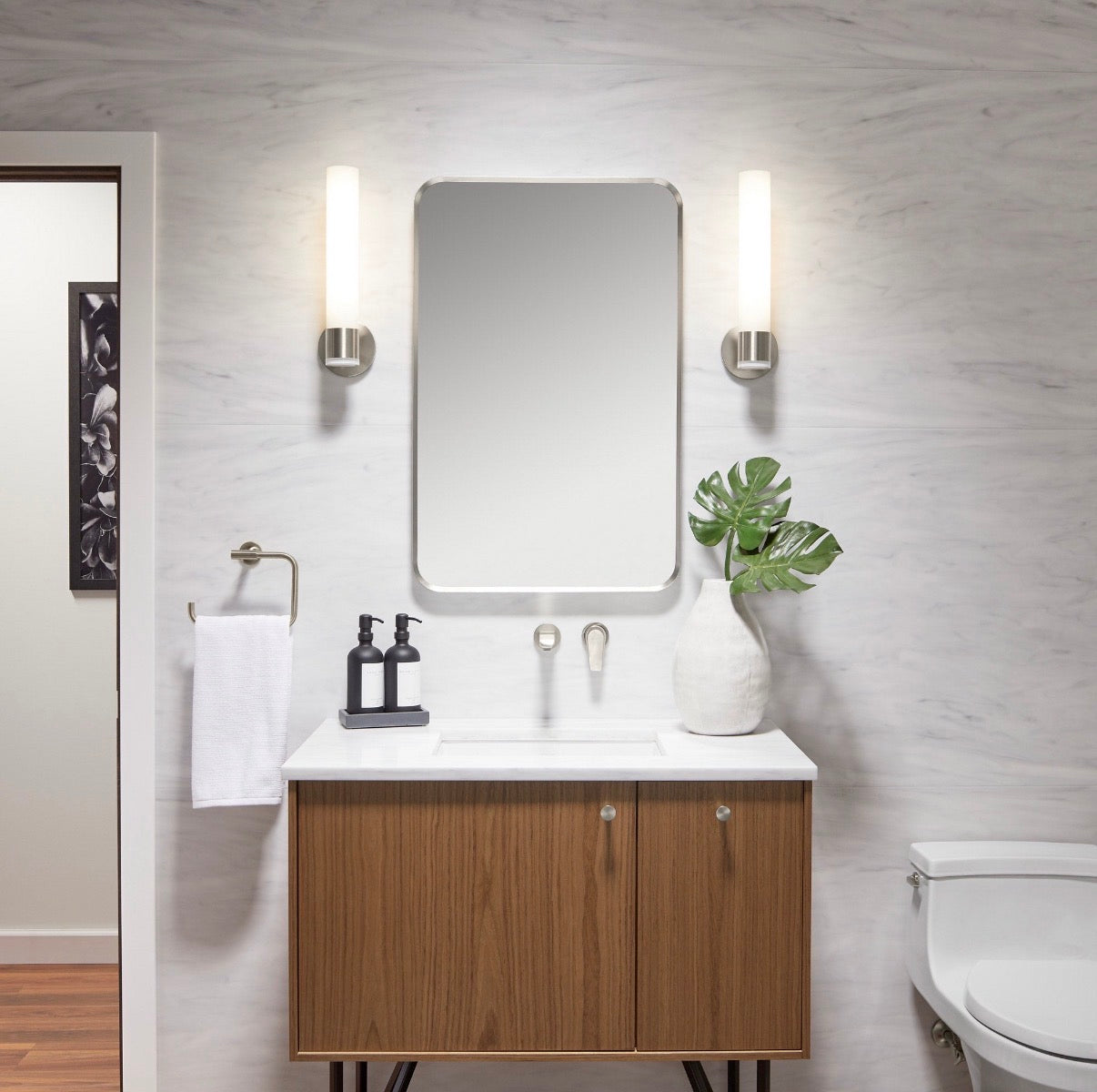 Brand New KOHLER ORIME Brushed Nickel 22X34