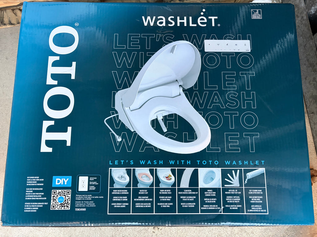 (Open box -like new )TOTO Washlet Elongated Bidet Seat with SoftClose Lid