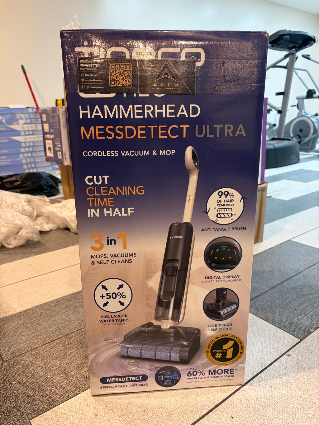 Tineco GO HammerHead MessDetect Ultra
Cordless Mop and Vacuum