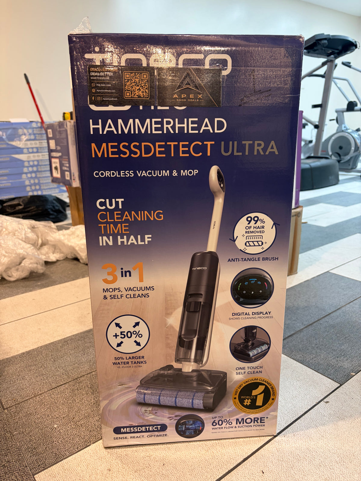Tineco GO HammerHead MessDetect Ultra
Cordless Mop and Vacuum