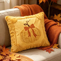 New Halloween Style Throw Pillow Cover Pumpkin Tufted (2psc18*18 in )Cushion Cover Embroidered Pillow Covers Fall Decor