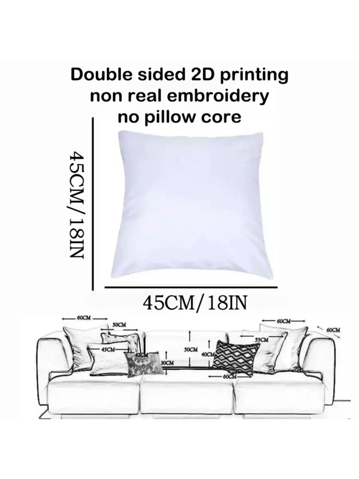 2pc Halloween Jack O Lantern Face Throw Pillow Cover 2D Double-Side Print Polyester Cushion Case, for Sofa Living Room Spooky Pa