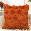 ‌Halloween Ghost Plush Pillowcase (2pc18*18in)Pillow Cover Funny Ghosts Print Cushion Cover Home Decorations Holiday Gifts