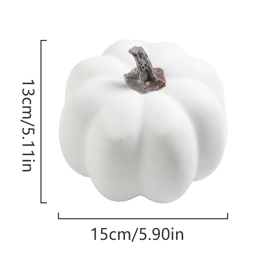 1Pcs Artificial Pumpkin Vegetable for Thanksgiving Halloween Decorations Autumn Garden Home Decor Dining Table Center Ornament