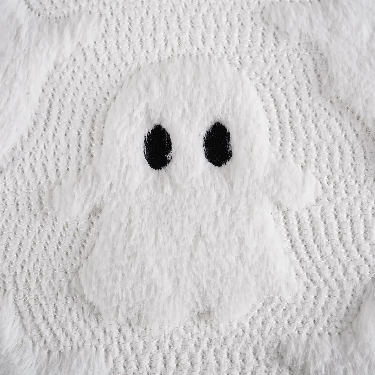 ‌Halloween Ghost Plush Pillowcase (2pc18*18in)Pillow Cover Funny Ghosts Print Cushion Cover Home Decorations Holiday Gifts